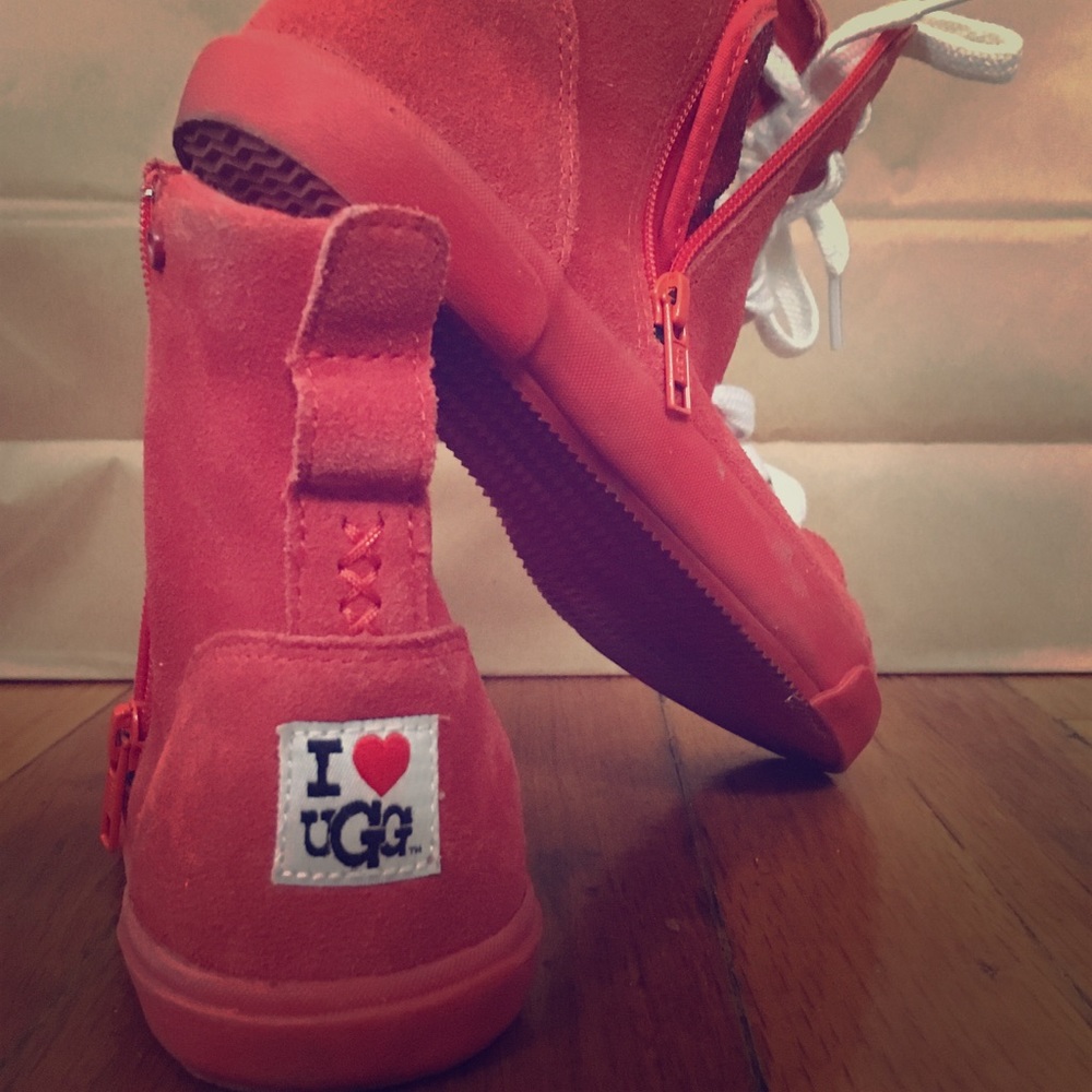 Authentic Uggs Burnt Orange High Tops